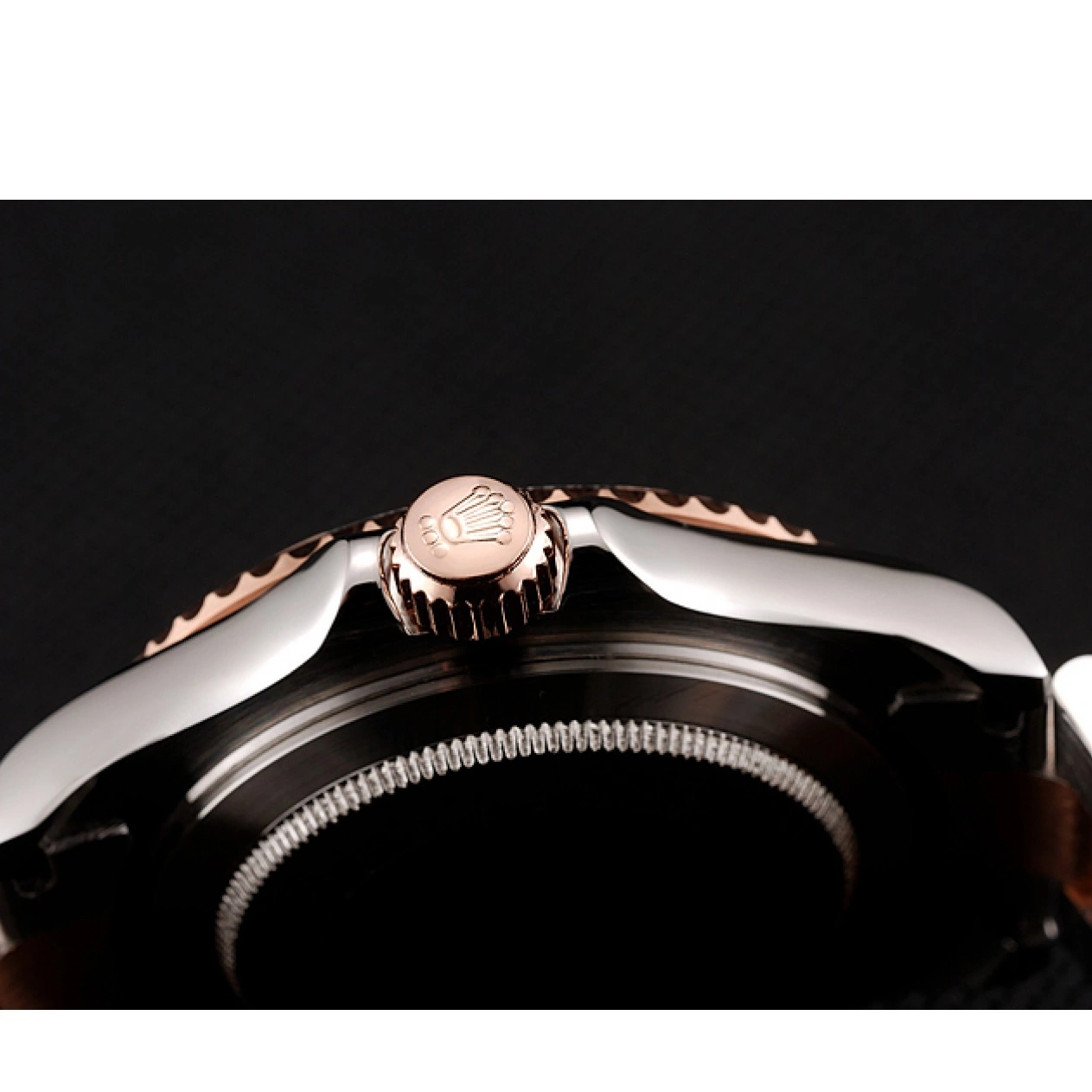 MiroTime 0712 Rolex Yacht Master Rose Gold Dial Two Tone Stainless Steel Bracelet 1453864